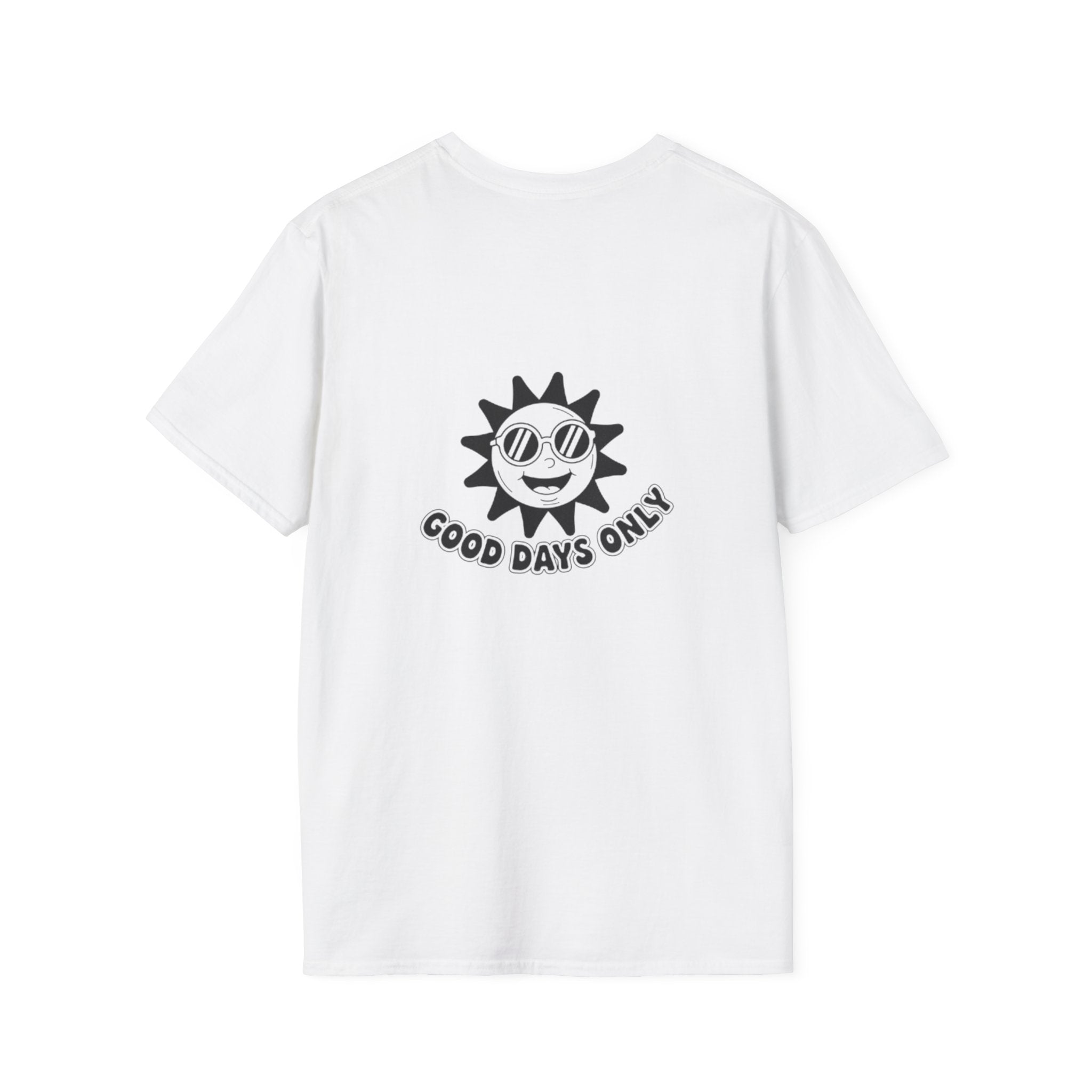 Solace Minimalist Tee — Small Chest Text Relaxed T-Shirt