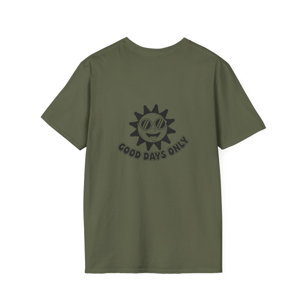 Solace Minimalist Tee — Small Chest Text Relaxed T-Shirt
